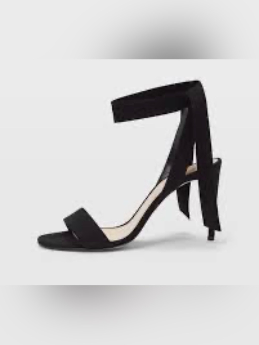 Club Monaco Corla Suede Heel Wrap Bow Tie Stiletto Sandals NWT